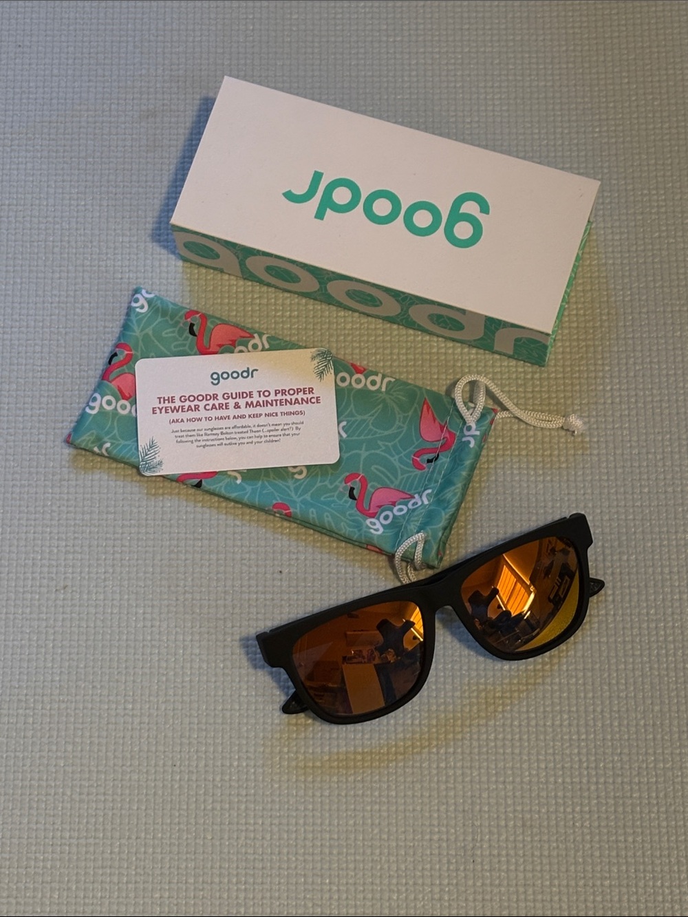 goodr Men’s Black Sunglasses, Beelzebub’s Bourbon Burpees
